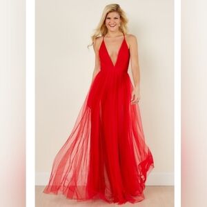 Ever After Matters of the Heart red maxi dress from Red Dress
